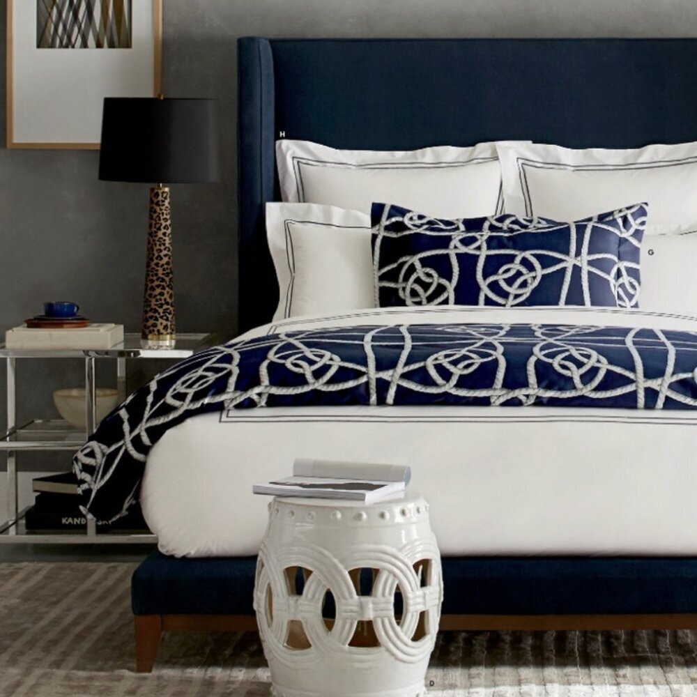 Nautical! Williams Sonoma Home Rope King Duvet Cover & Euro Sham